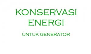 training konservasi energi generator