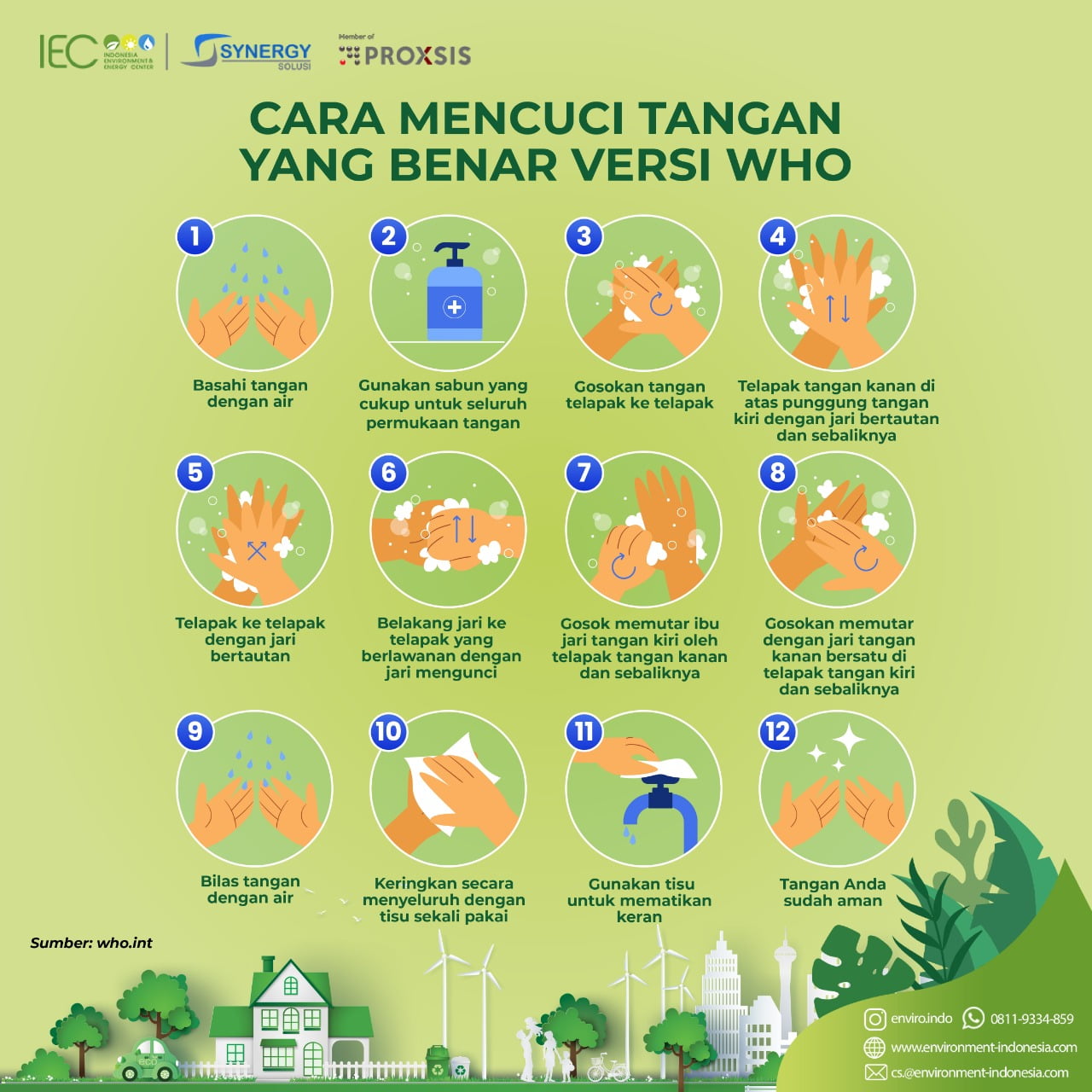 Berita Infografis Cara Mencuci Tangan Yang Benar Untu