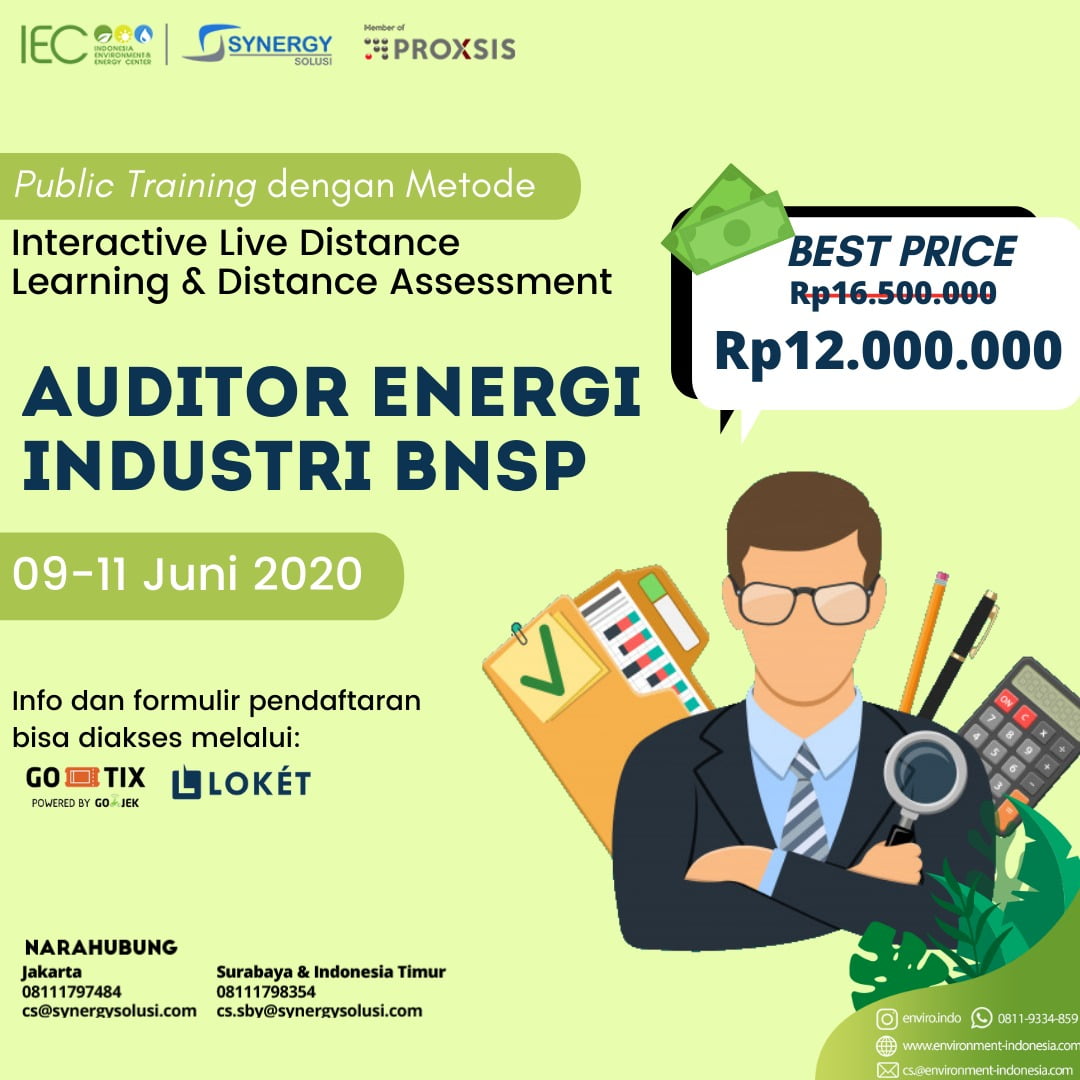 Training Auditor Energi Industri Berdasarkan Skkni Bnsp Indonesia Environment Energy Center