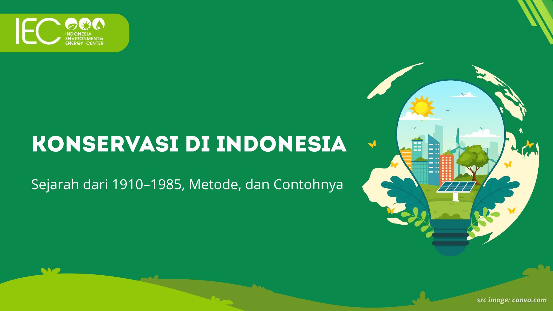 Konservasi di Indonesia: Sejarah dari 1910–1985, Metode, dan Contohnya