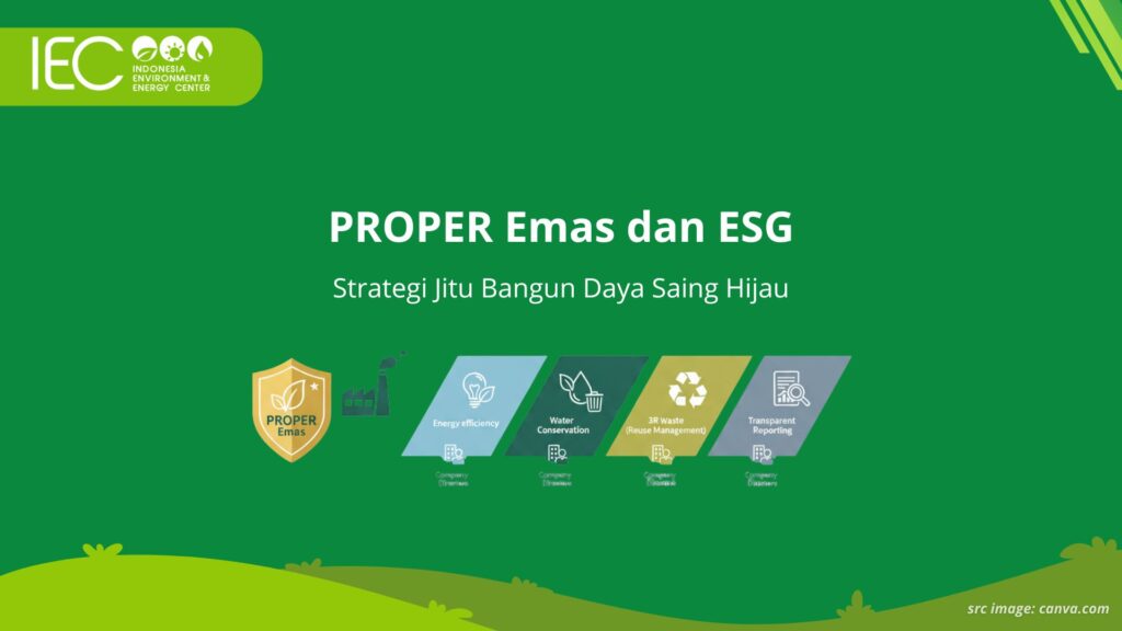 PROPER Emas bukan sekadar kepatuhan, tapi fondasi ESG strategis. Bangun reputasi, akses green financing, dan tarik investor global.