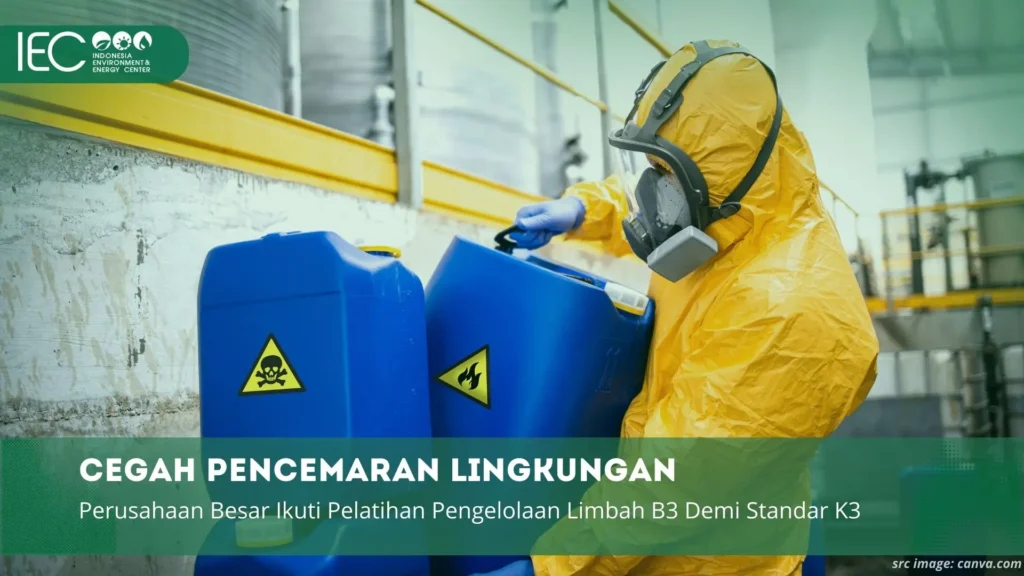 Ilustrasi pencemaran limbah cair industri yang berdampak pada risiko hukum korporasi dan penurunan nilai ESG.