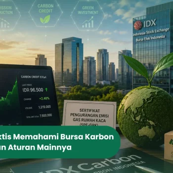 Ilustrasi sistem perdagangan di Bursa Karbon Indonesia IDX Carbon