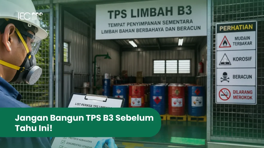 Ilustrasi kesalahan desain fasilitas untuk izin TPS limbah B3.
