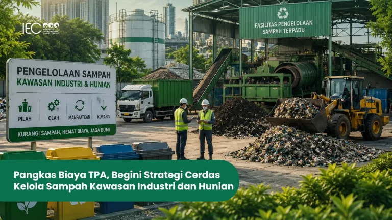 tumpukan sampah di TPA kawasan industri